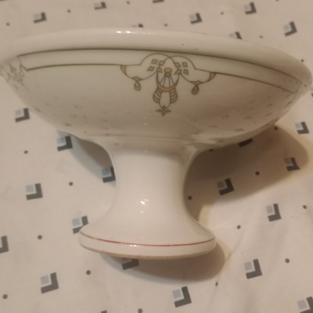 1930's Fraunfelter China Footed Dish